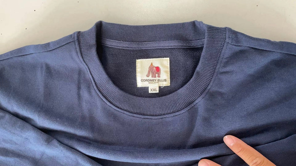 Signature Elephant Tusk French Terry Crewneck