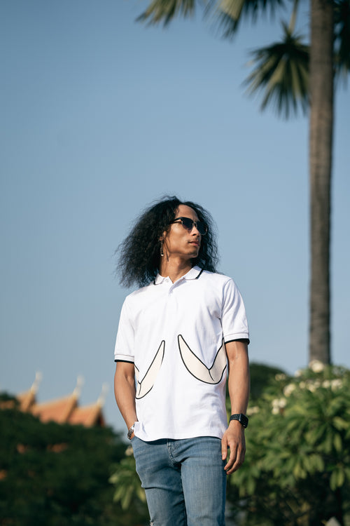 Cordney Ellis Pima Cotton Extra-Slim Fit Polo – Signature Elephant Tusk Embroidery