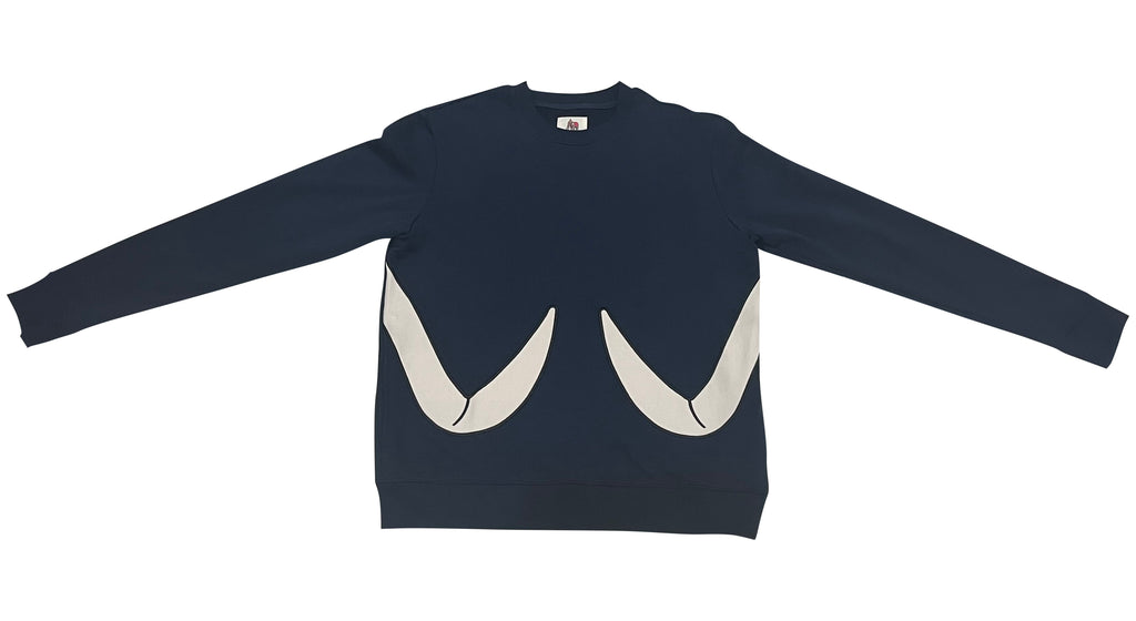Signature Elephant Tusk French Terry Crewneck